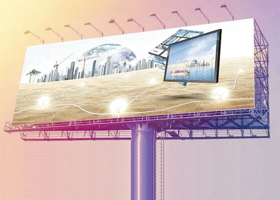 Pubblicità all'aperto LED Billboard Street P10 Display LED a colonne a colori
