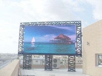 Giant Commercial Outdoor P10 Led Publicity Screens impermeabile ad alta risoluzione a colori