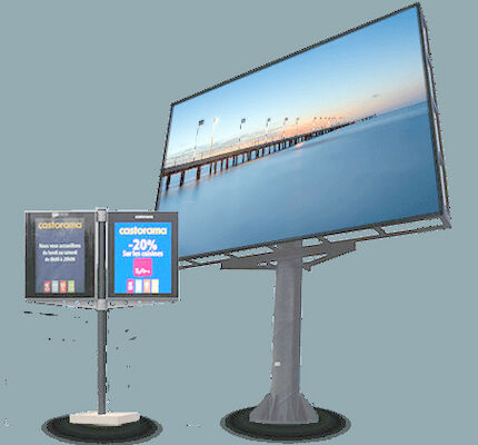 Display video a LED a colori per la pubblicità all' esterno P10 impermeabile 5000 cd / m2 Luminosità