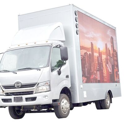P10 Veicolo pubblicitario Touring Mobile Outdoor Ignifugabile LED Video Parete Cinema Auto