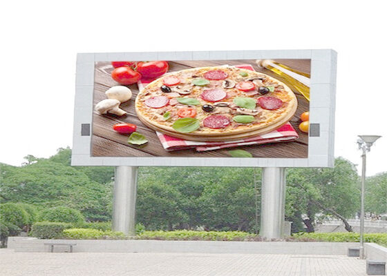 P10 Acque resistenti all'aria aperta schermo a LED a colori completo cartellone pubblicitario con colonna