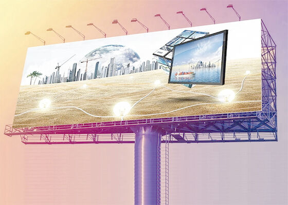 P10 Acque resistenti all'aria aperta schermo a LED a colori completo cartellone pubblicitario con colonna