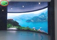 Esposizione di LED flessibile locativa di colore pieno HD di nuova tecnologia della curva P3.91 LED della video della parete fase dell'interno dello schermo