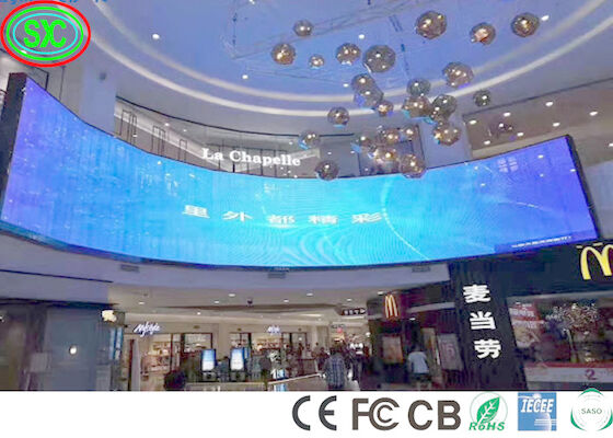 Indoor 1100cd/M2 P3.91 Curved Stage LED Screen 240W/M2 led stage background screen