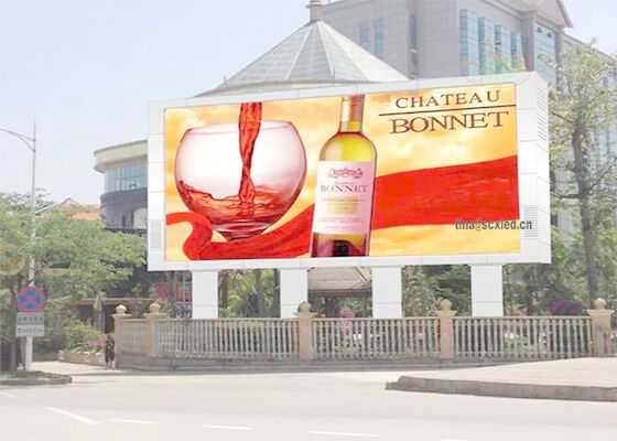 SMD IP65 Outdoor Full Color LED Display Screen P10 Edificio Pubblicità LED Cartellone
