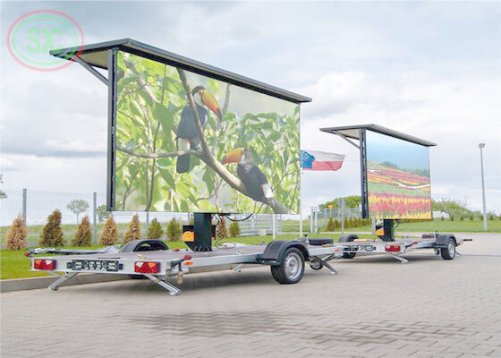 Personalizzazione di segnale di rimorchio a LED mobili all'aperto LED display anti-colisione per pubblicità commerciale