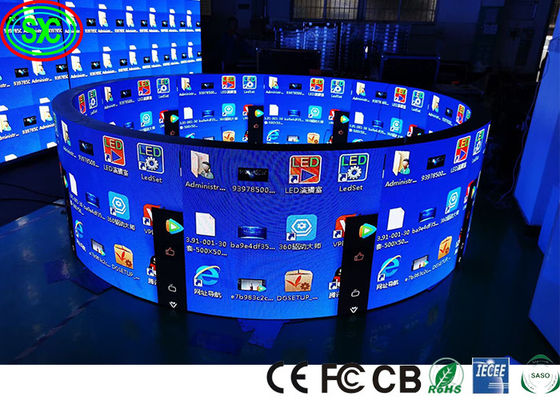 Prezzo buono Display LED a sfera a colori a 360° all'aperto 3.91mm Pixel Pitch 500x1000mm in linea