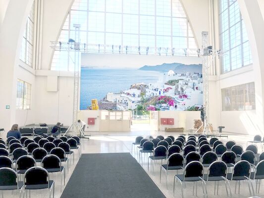 Indoor P2.5 Rental HD Full Color Led Display Scenario Sfondo Led Display Grande schermo
