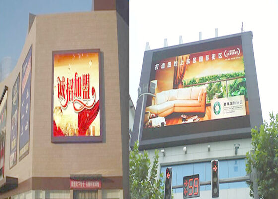 Full Color P6 Edificio all'aperto Strada Cartellone pubblicitario Video Parete Grande schermo pubblicitario a LED