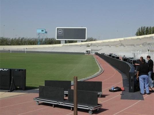 Prezzo buono Gabinetto periferico dell'esposizione 960x960mm del campo di calcio   Video affitto principale IP65 impermeabile SMD 1R1G1B dello schermo in linea
