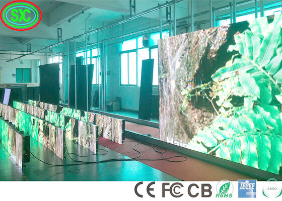 900cd/m2 SASO IECEE Scenic Led Screens P3.91 7056 Dots Stage LED Video Wall led stage background screen