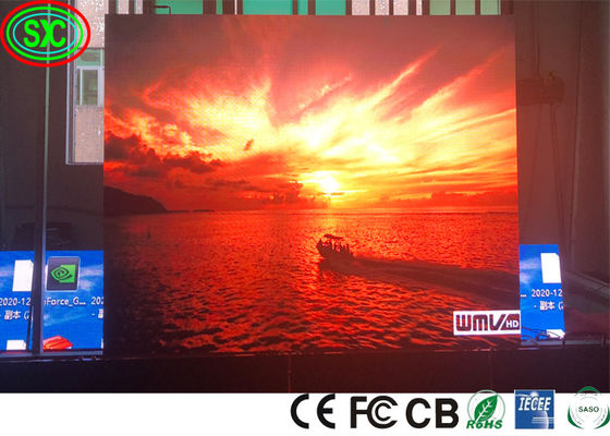 Display LED senza soluzione di continuità IP43 250W/M2 GOB P1.9 P2 P2.5 IECEE schermi a LED pubblicitari