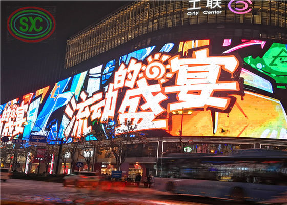 Adjustabile angolo gigante all'aperto LED cartellone personalizzare pannello a LED al centro della città
