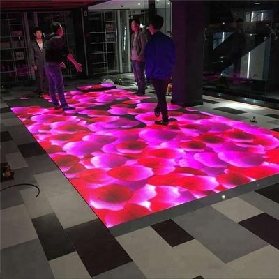 Outdoor Indoor 500x1000mm LED Dance Floor Screen 4,81mm pixel a colori