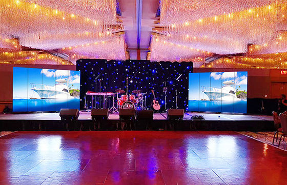Display di alluminio a fusione stampata per uso domestico con schermo a LED P5 SMD Super Slim LED HD video wall panel