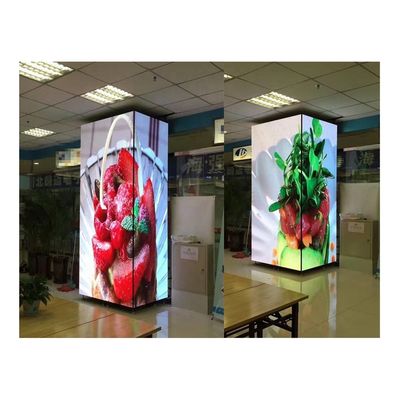 Indoor Outdoor 6 Sides Smd3535 2000nits Cube LED Video Wall P3.91mm Per DJ Stage
