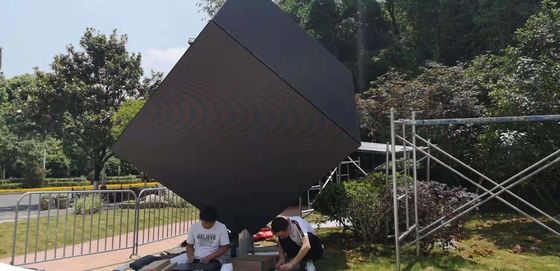 Indoor Outdoor 6 Sides Smd3535 2000nits Cube LED Video Wall P3.91mm Per DJ Stage