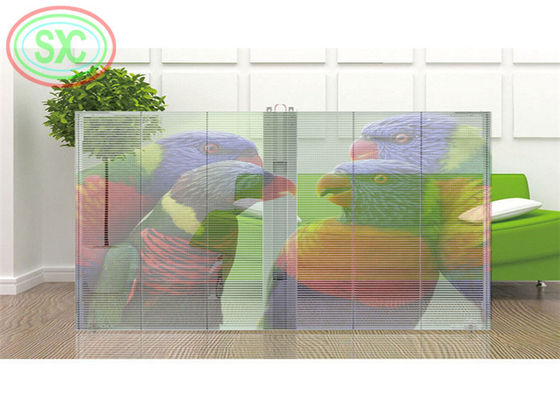 P3.91-7.82mm schermo LED trasparente interno 1500nits SMD video wall