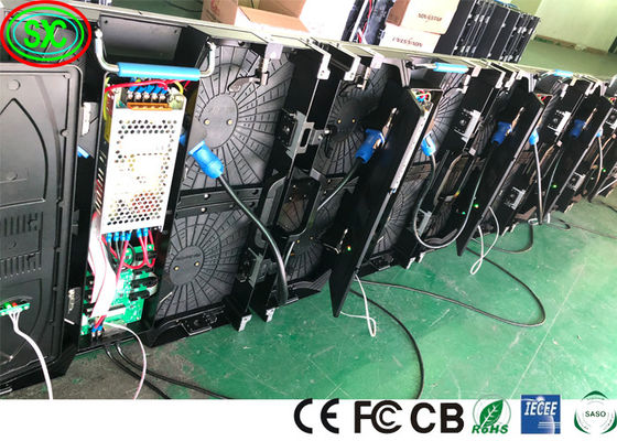 IP43 SMD2121 65410 Dots /Sqm Rental Led Display P3.91 1R1G1B Per concerti