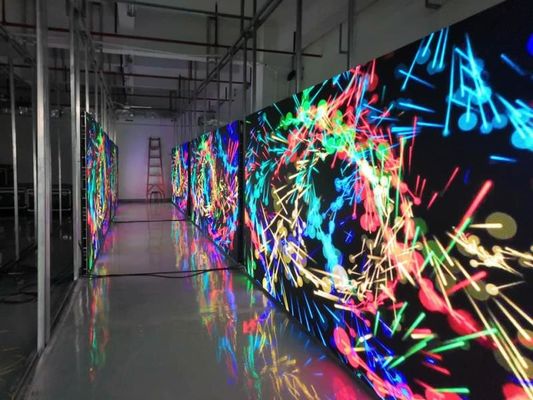 Materiale di plastica Ultra-sottile schermo a LED a colori trasparente video parete dotato di lampada a LED SMD2121