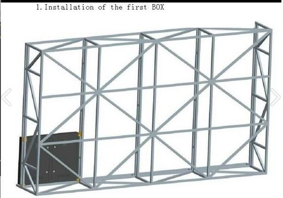 Schermo LED P10 a colori per esterni, passo pixel 10mm, a colori, potenza 600W