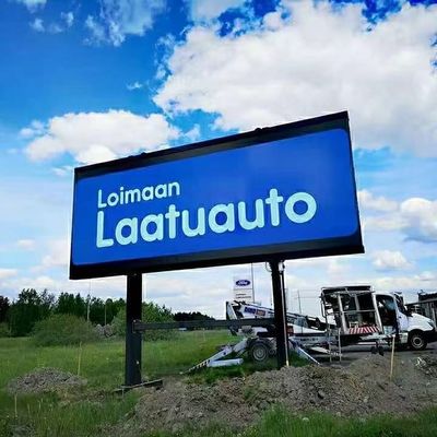 Display LED a colori esteriori ad alta luminosità e ampio angolo di visione per il marchio COB