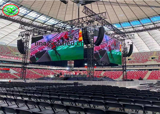 Prezzo buono Scenario interno P4.81 SMD Full Color LED Video Wall Panel 500x500mm IP65 in linea