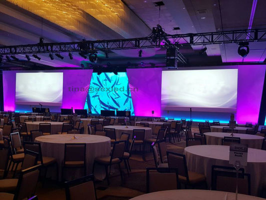 P3.91mm Full Color Rental LED Screen 6000cd/m2 Luminosità