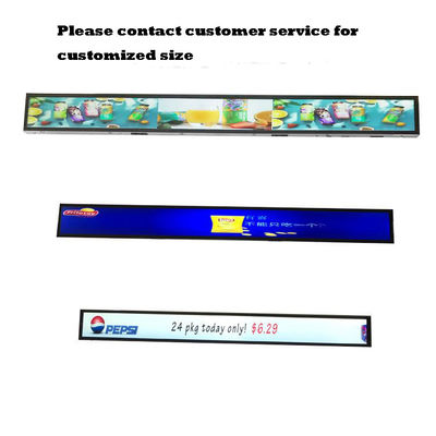 Nuovo articolo Schermo a scaffale COB a passo ridotto P1.87 Utilizzato in supermercati/club/negozi Segnaletica a LED a striscia per scaffali interni