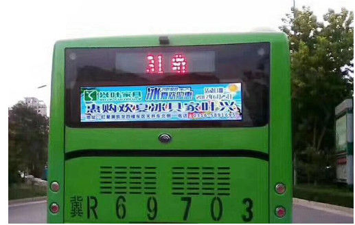 P5 P6 Autobus di alta luminosità all'aperto Finestra posteriore LED Video Screen a colori pieni