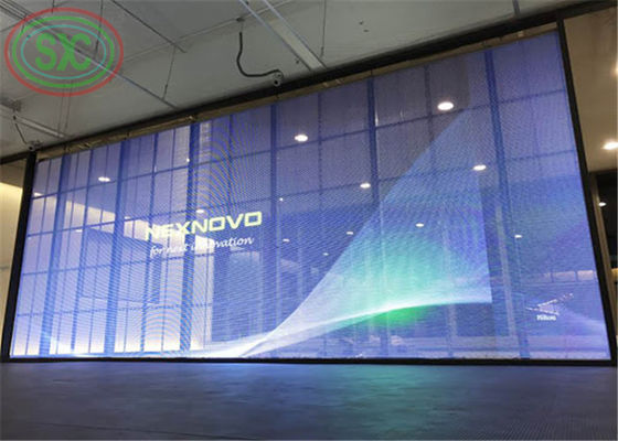 Display LED trasparente per energia verde G3.91-7.82 1000*500mm per spettacolo a tenda