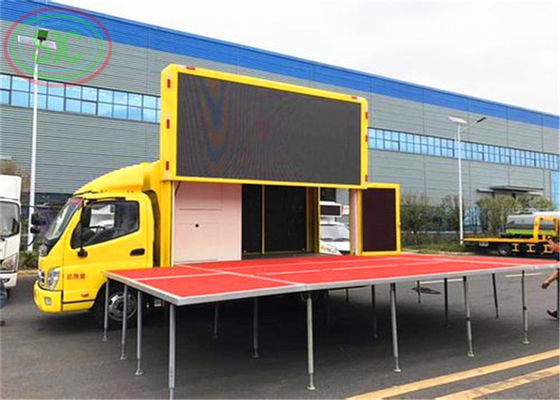 SMD 2121 schermo a LED a tre lati per la pubblicità mobile