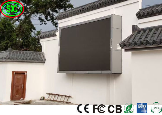 P6 Outdoor Full Color LED Display Screen Personalizzato Facile installazione Grande muro video pubblicitario