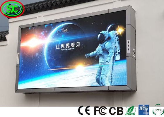 P6 Outdoor Full Color LED Display Screen Personalizzato Facile installazione Grande muro video pubblicitario