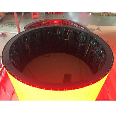 Indoor 360° Colonna a colonne a colori sfere LED Display Screen Building Billboard