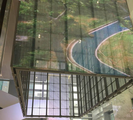 Indoor P3.9-7.8 Full Color Transparent Led Display Screen Smd Curved Led Video Wall Glass Led Screen per vetrina