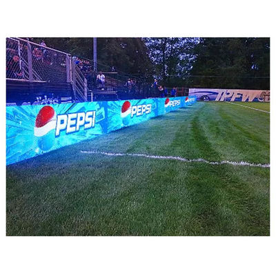 P10 Sport di colata a striscia Basketball Calcio Cricket Stadio Perimetro Pubblicità LED Display Screen