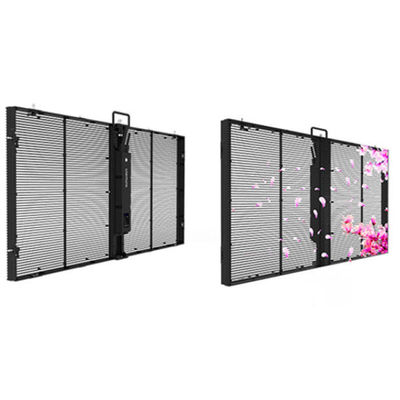Indoor P3.9-7.8 Full Color Transparent Led Display Screen Smd Curved Led Video Wall Glass Led Screen per vetrina