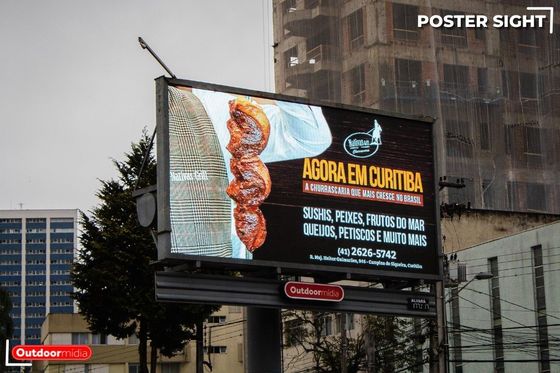 Display LED a colori P10 per la pubblicità e gli eventi con struttura semplice e alta luminosità
