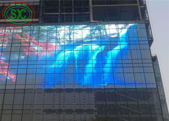 Indoor P3.9-7.8 Full Color Transparent Led Display Screen Smd Curved Led Video Wall Glass Led Screen per vetrina