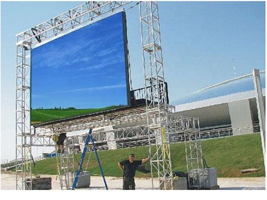 Cartellone pubblicitario per esterni P3.91, luminosità 5000 Nits, 500*500mm, 1R1G1B led