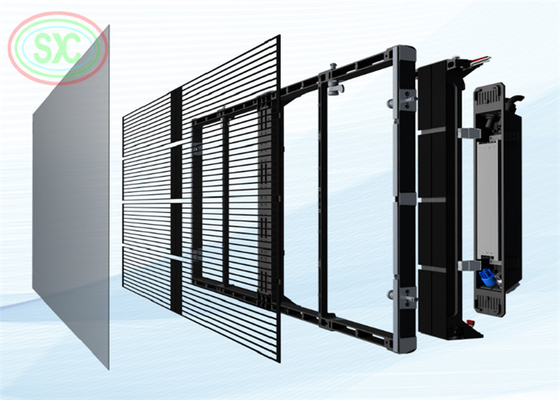 Pubblicità di centri commerciali G3.9-P7.81 Display LED trasparente ultra-sottile