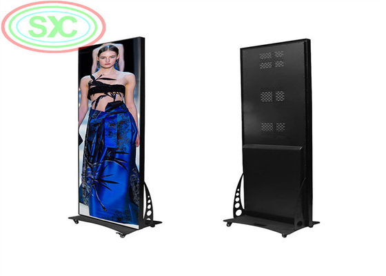 1/32 scansione a terra in piedi LED display interno P2.5 poster LED schermo 640 * 1280mm