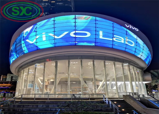 Segnale LED trasparente ad alta luminosità G3.91-7.82 Display a LED 1000*500mm in alluminio pressofuso