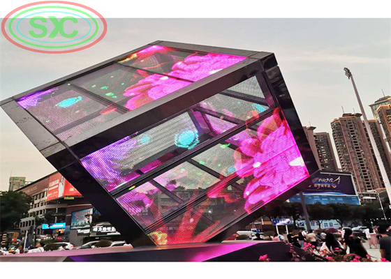Segnale LED trasparente ad alta luminosità G3.91-7.82 Display a LED 1000*500mm in alluminio pressofuso