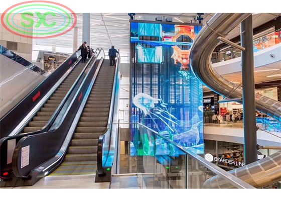 Segnale LED trasparente ad alta luminosità G3.91-7.82 Display a LED 1000*500mm in alluminio pressofuso