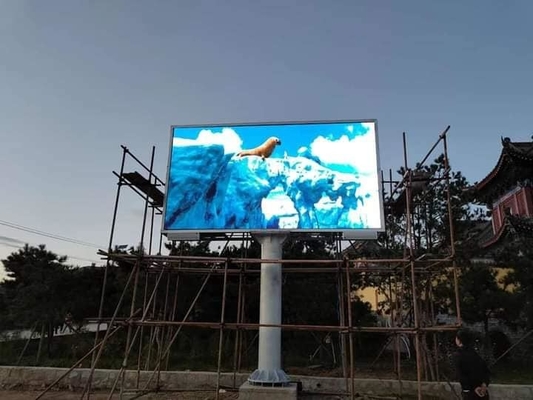 Display LED a colori per esterni a installazione fissa P10 P8 P6 P5 con chip LED SMD3535 ad alta luminosità per schermo pubblicitario
