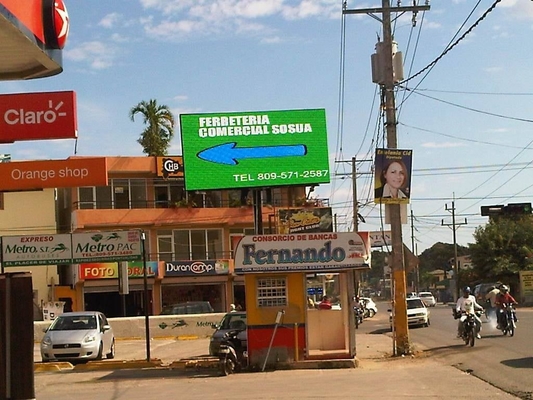 P6 IP65 impermeabile all'aperto ha riparato lo schermo del visualizzatore digitale di pubblicità di /Outdoor LED del tabellone per le affissioni dell'esposizione di LED dell'installazione