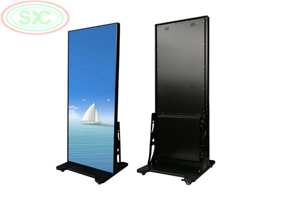 4k senza cuciture poster in piedi su pavimento interno LED display P2.5 LED segno mobile
