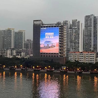 Prezzo buono Schermo di vetro all'aperto trasparente di pubblicità LED dell'esposizione di LED di SCX LED P3.91 -7,82, 7500 luminosità, gabinetto di 1m x1m in linea